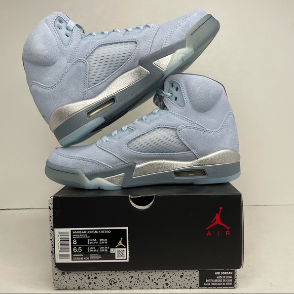 Nike Air Jordan 5 Retro WMNS “Bluebird” NEW 2021 - Picture 3 of 4